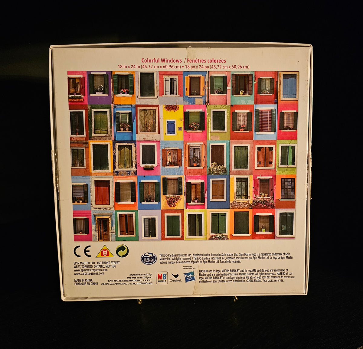 Milton Bradley Colorful Windows 500 Piece Jigsaw Puzzle