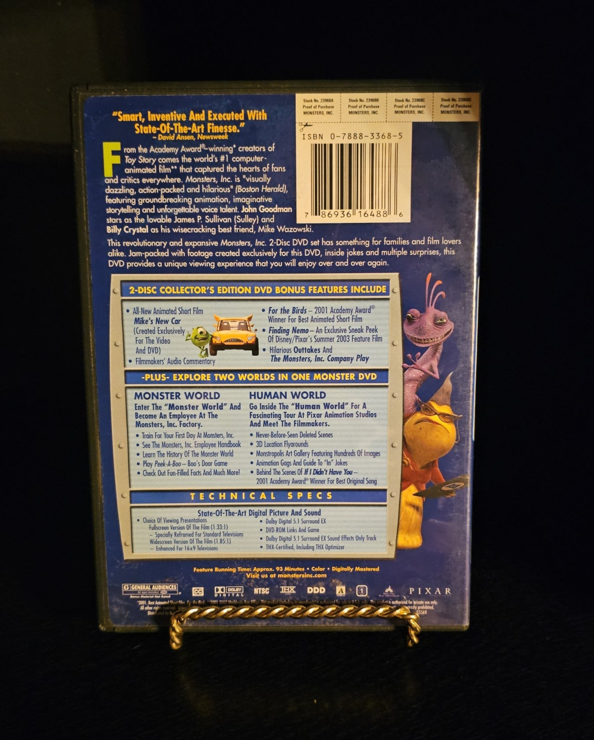 Monster's Inc. Collector's Edition 2-Disc DVD