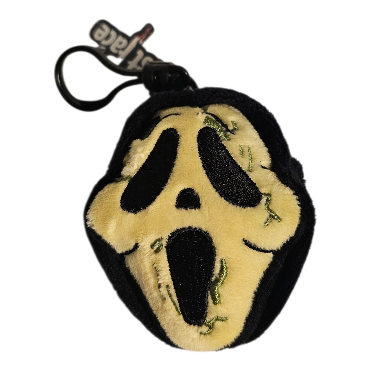 Green Ghostface Plush Bag Clip