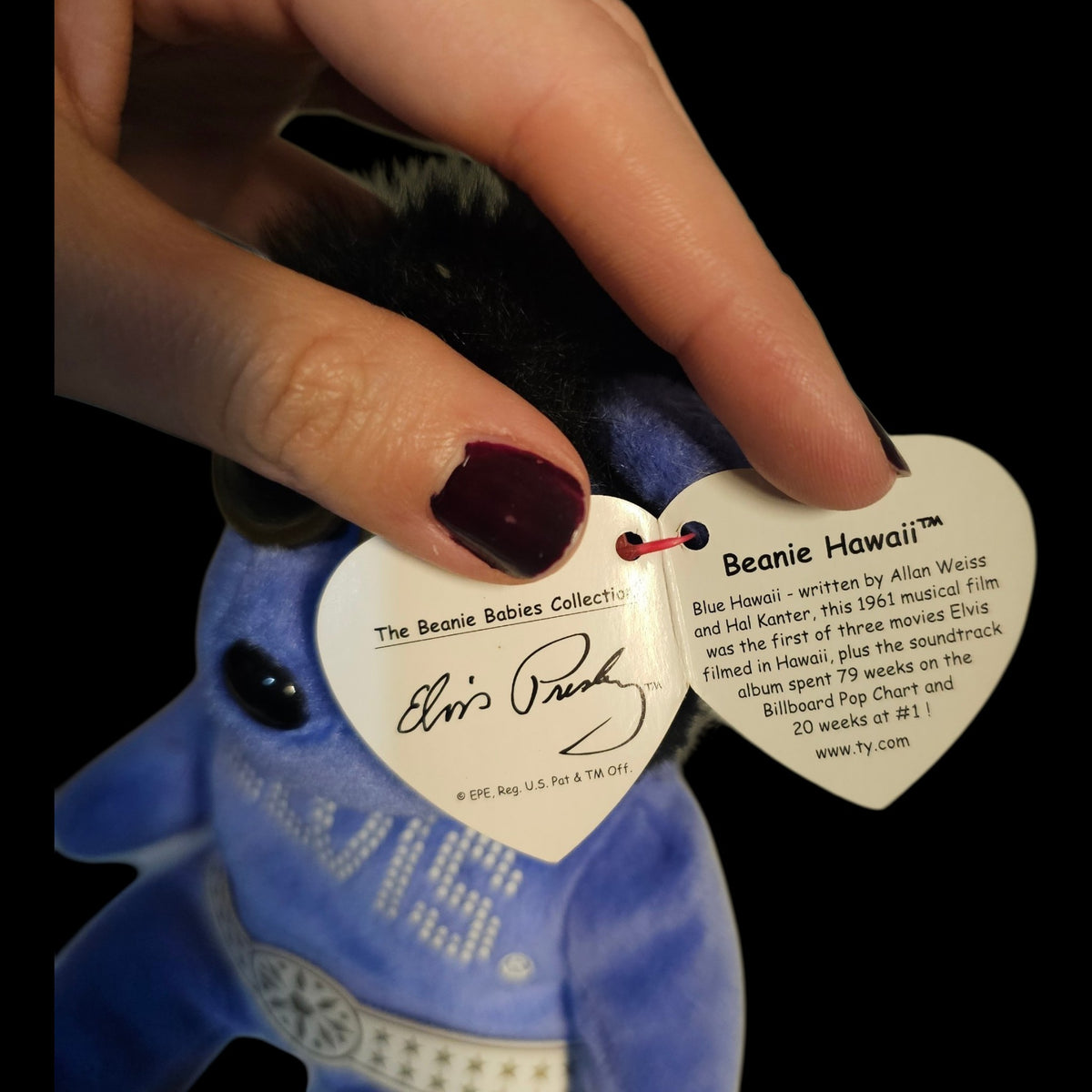 Elvis Beanie Hawaii Ty Beanie Baby