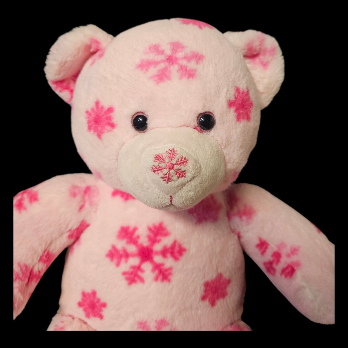 Vintage Pink Snowflake Build A Bear Bear
