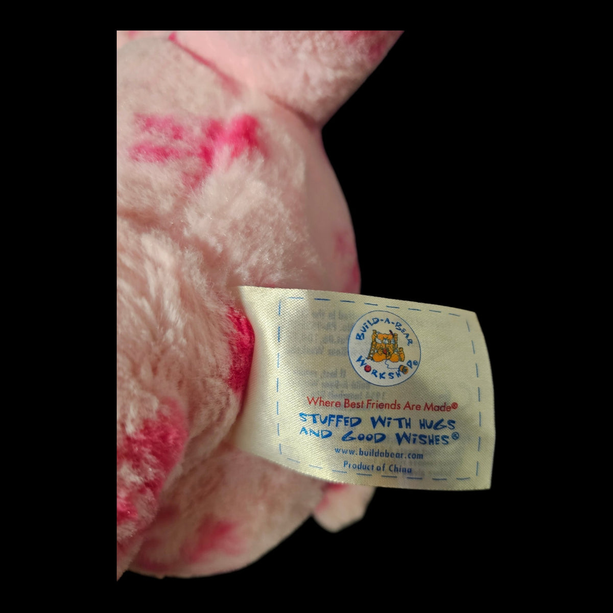 Vintage Pink Snowflake Build A Bear Bear