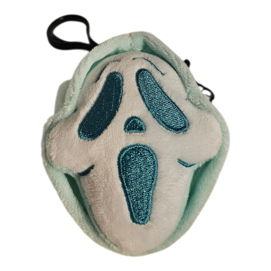 Teal Ghostface Plush Bag Clip