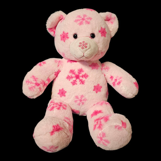 Vintage Pink Snowflake Build A Bear Bear